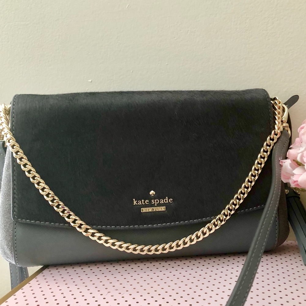 🎀 Kate Spade ♠️ Laurel Way Hair calf Handbag